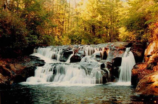 Photography titled "Dick's Creek Falls" by Alan Casey, Original Artwork