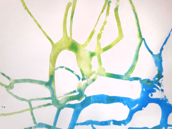 Peinture intitulée "Inside of me #4" par Albanne Cannet, Œuvre d'art originale, Acrylique