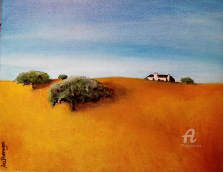 Pittura intitolato "alentejo" da Ana Barragon, Opera d'arte originale