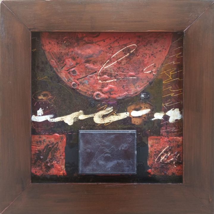 Pintura titulada "Pintura dentro de m…" por Albert Casals, Obra de arte original, Pigmentos Montado en Otro panel rígido