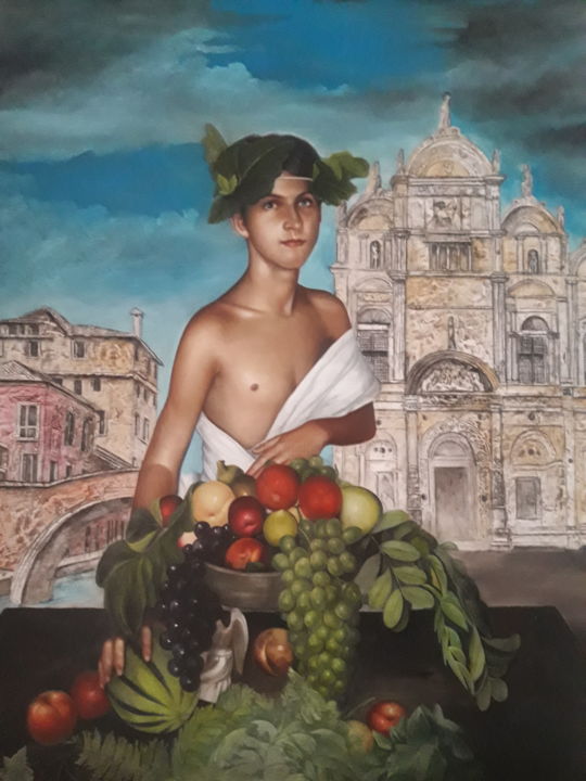 Pittura intitolato "20171224-134657.jpg" da Albertino Spina, Opera d'arte originale, Olio