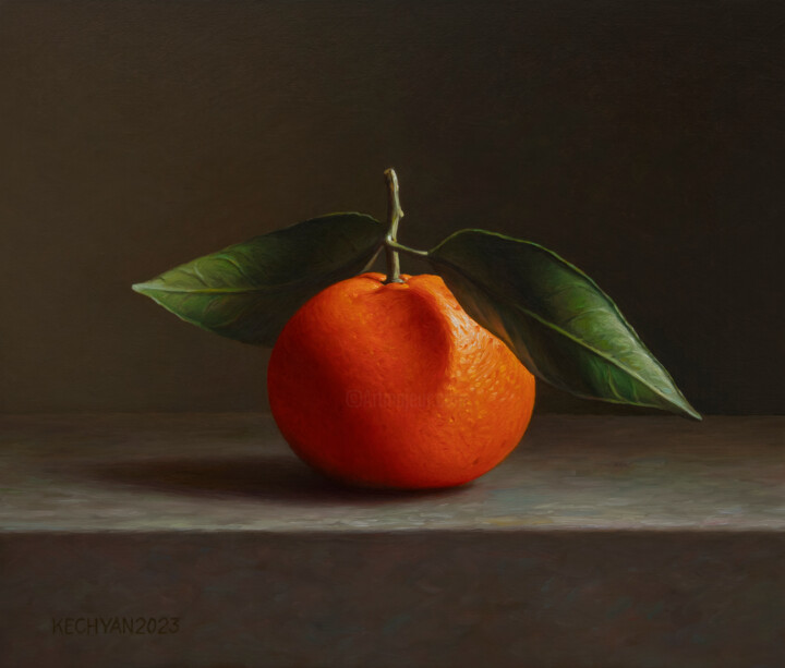 Картина под названием "Mandarin 07" - Albert Kechyan, Подлинное произведение искусства, Масло