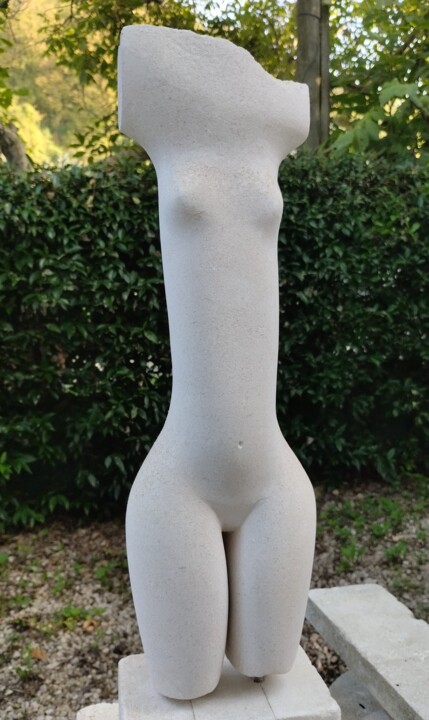 Sculpture intitulée "Nudo C" par Alberto Cabiddu, Œuvre d'art originale, Pierre