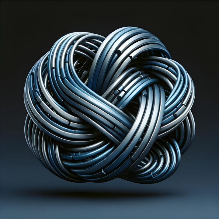 Digital Arts με τίτλο "Eternal Loop" από Alberto Capitani, Αυθεντικά έργα τέχνης, Εικόνα που δημιουργήθηκε με AI