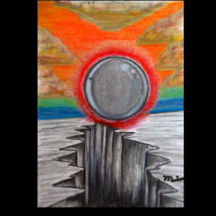 Drawing titled "Duality" by Alberto Mateos, Original Artwork
