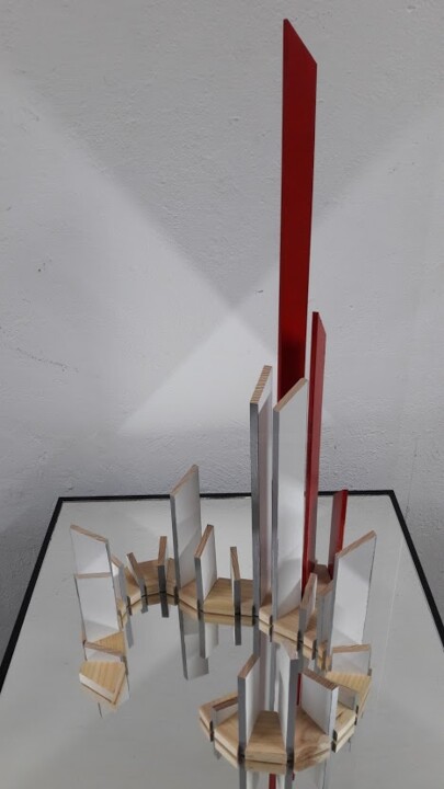 Sculpture titled "Vibratio #15" by Alberto Simões De Almeida, Original Artwork, Wood