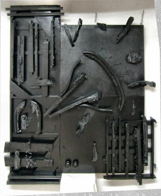 Escultura intitulada "a regra e o jogo #5" por Alberto Simões De Almeida, Obras de arte originais, Madeira