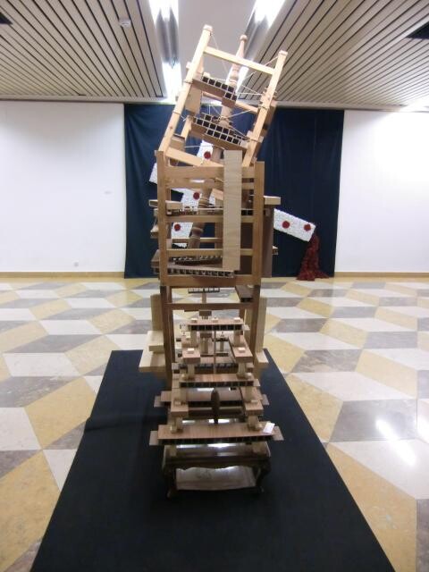 Sculpture titled "babel_liliputh (vis…" by Alberto Simões De Almeida, Original Artwork, Wood