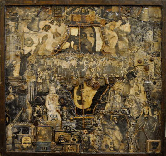 Collages intitolato "Abissus-Abissum-Inv…" da Alberto Sordi, Opera d'arte originale, Collages