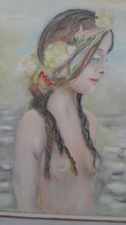 Painting titled "Natural Bath" by Alberto Zappia, Original Artwork, Oil