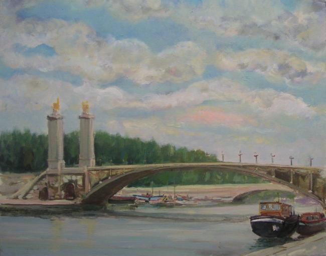 Pintura intitulada "PARIGI" por Dalla Casa Alberto, Obras de arte originais