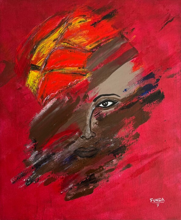 Painting titled "Ela" by Alberto Funda, Original Artwork, Acrylic