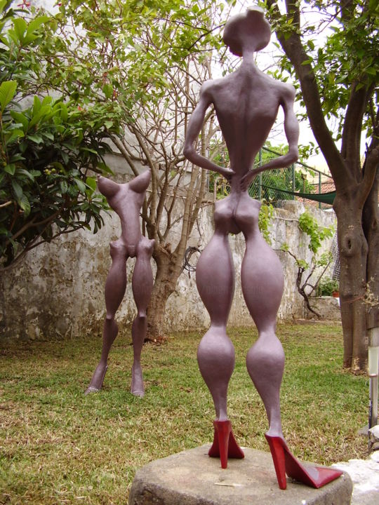 Скульптура под названием "Sculpture garden" - Alberto Kissola, Подлинное произведение искусства