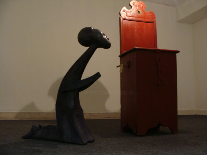 Skulptur mit dem Titel "peregrino" von Alberto Kissola, Original-Kunstwerk