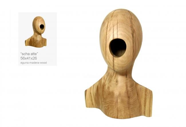 雕塑 标题为“scha-atte” 由Alberto Torres Ayerdi, 原创艺术品, 木