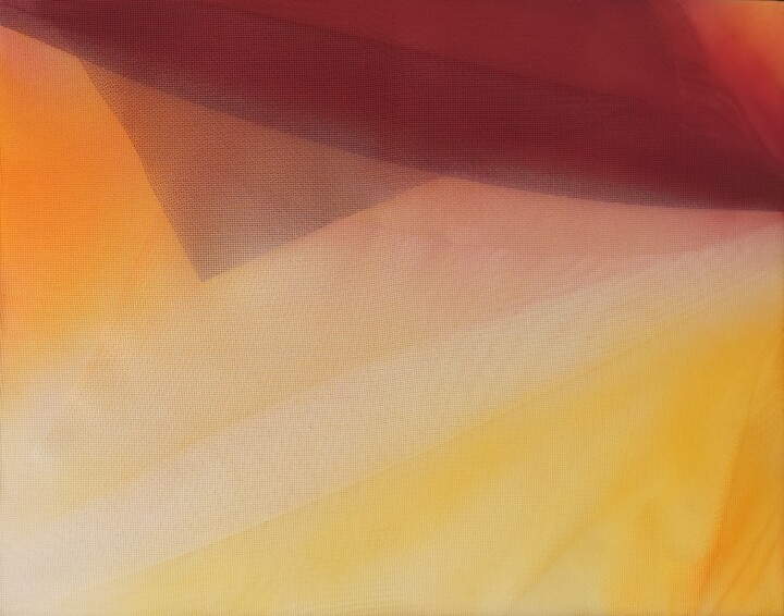 Painting titled "Quattro" by Aldo Carnevale, Original Artwork, Textile fiber