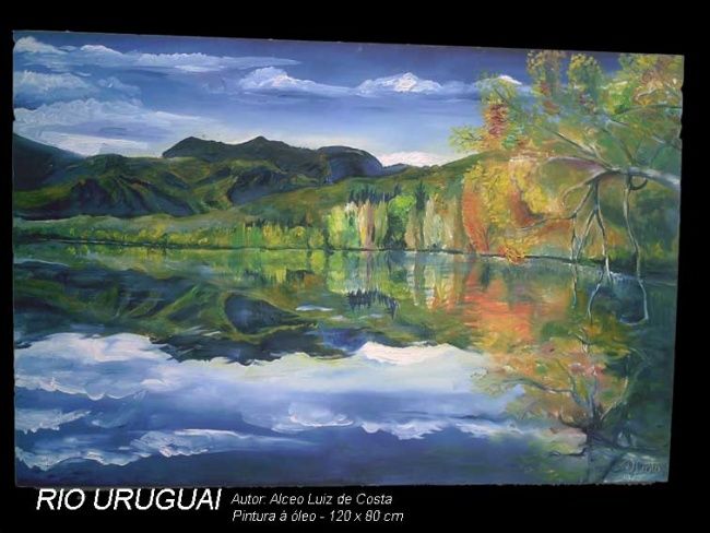 Pintura intitulada "Rio uruguai" por Alceo Luiz De Costa Dcosta, Obras de arte originais