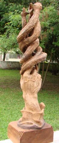 Escultura intitulada "Mão de mercurio- Ca…" por Alceo Luiz De Costa Dcosta, Obras de arte originais