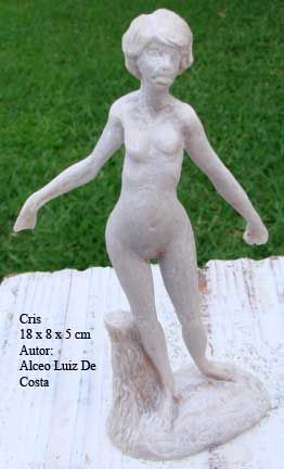 Escultura intitulada "Cris" por Alceo Luiz De Costa Dcosta, Obras de arte originais