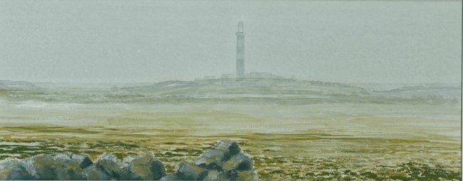 Painting titled "ouessant en hiver" by Alain Delafosse, Original Artwork