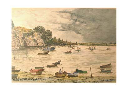 Painting titled "Arzal (Morbihan) co…" by Alain Delafosse, Original Artwork