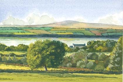 Peinture intitulée "Lough Swilly(donega…" par Alain Delafosse, Œuvre d'art originale