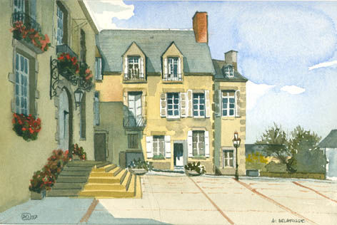 Painting titled "Mayenne" by Alain Delafosse, Original Artwork