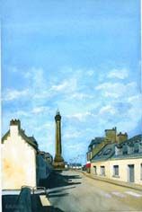 Schilderij getiteld "phare de Penmarc'h" door Alain Delafosse, Origineel Kunstwerk