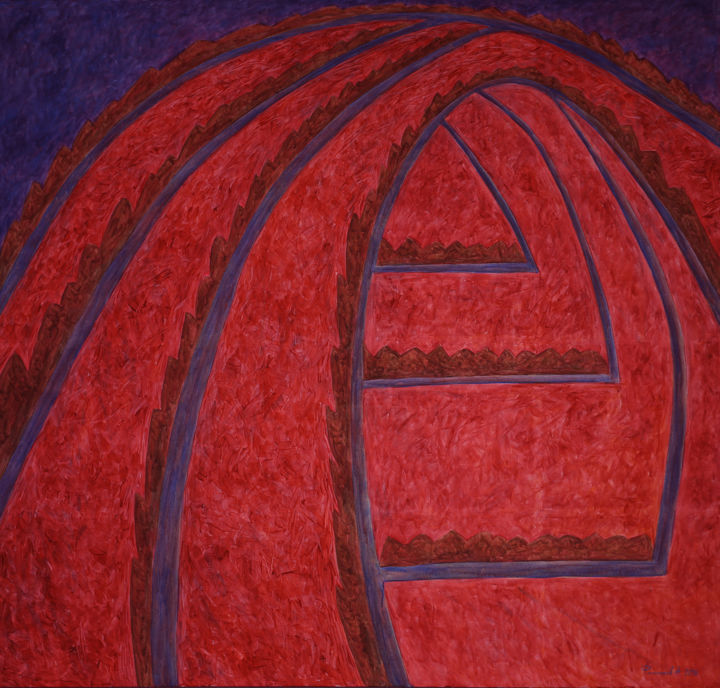 Malarstwo zatytułowany „Красный холм (посвя…” autorstwa Алексей Филиппов, Oryginalna praca