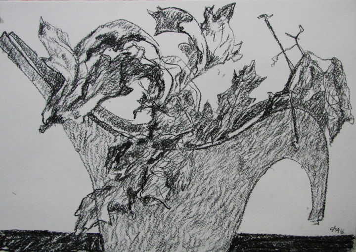 Malarstwo zatytułowany „Сухие листья” autorstwa Алексей Филиппов, Oryginalna praca