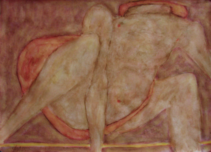 Schilderij getiteld "Бумага, акварель, 3…" door Aleksei Filippov, Origineel Kunstwerk