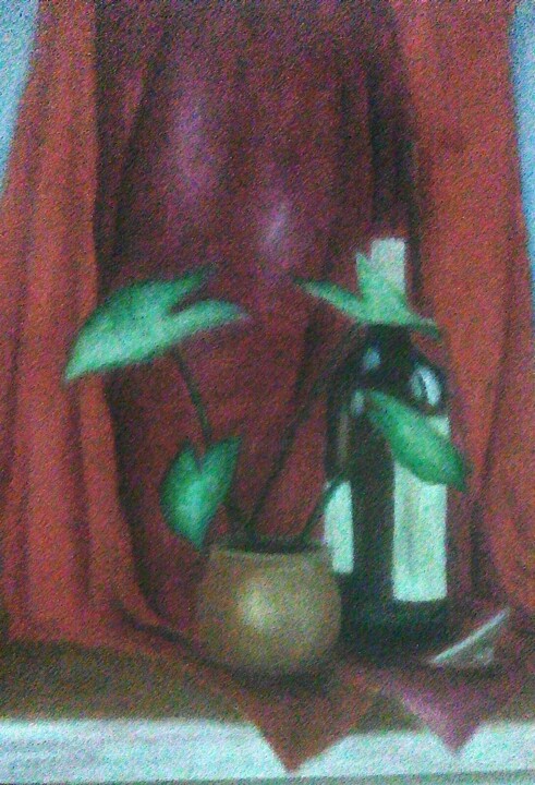 Painting titled "Still life" by Aleef, Original Artwork