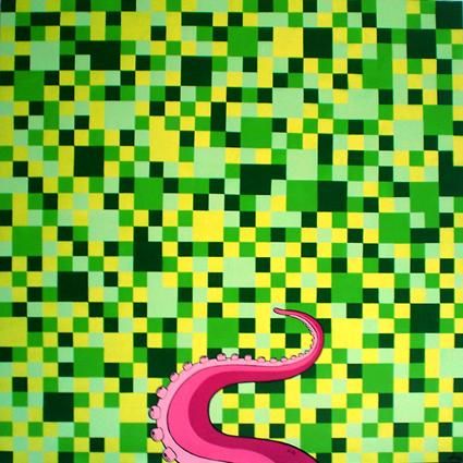 Pintura titulada "Pixelia" por Aleix Gordo Hostau, Obra de arte original, Otro