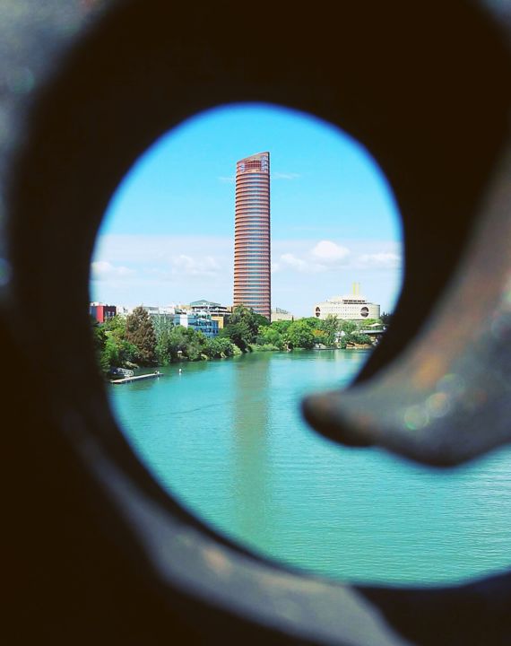 Fotografía titulada "Peeking" por Alex Barba, Obra de arte original,