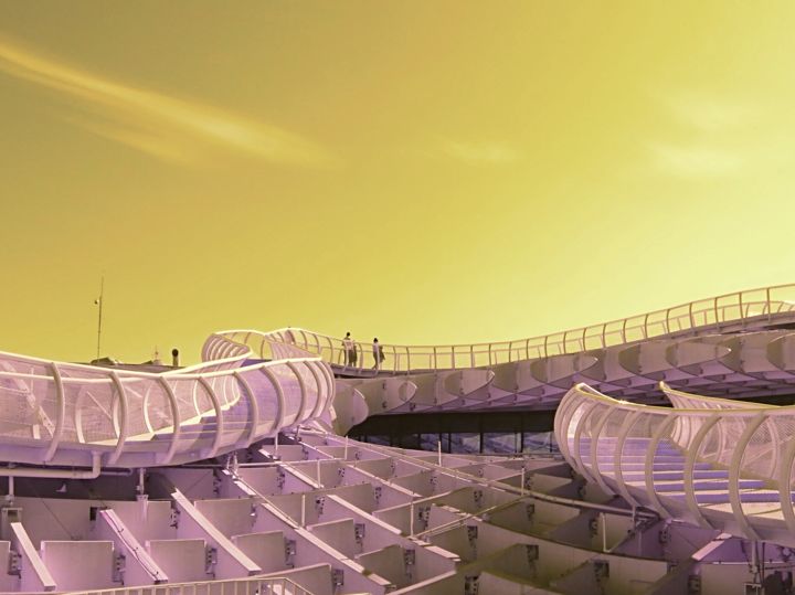 Fotografía titulada "Yellow sunset" por Alex Barba, Obra de arte original,