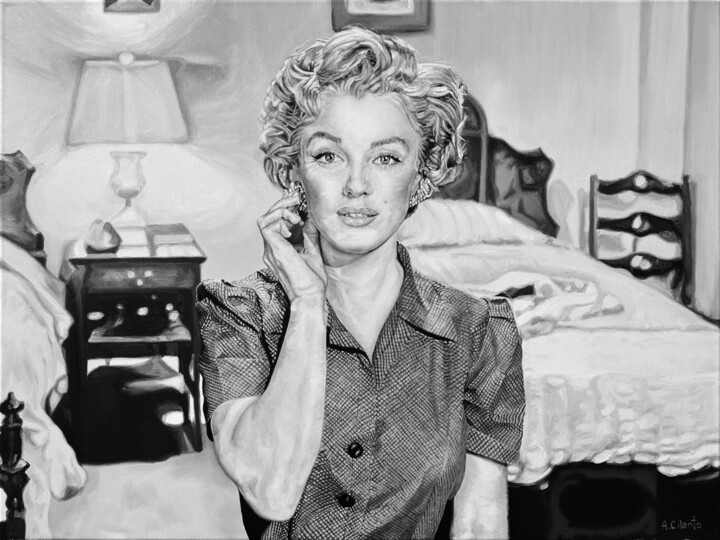 Pintura titulada "Marilyn Monroe in t…" por Alejandro Cilento, Obra de arte original, Oleo