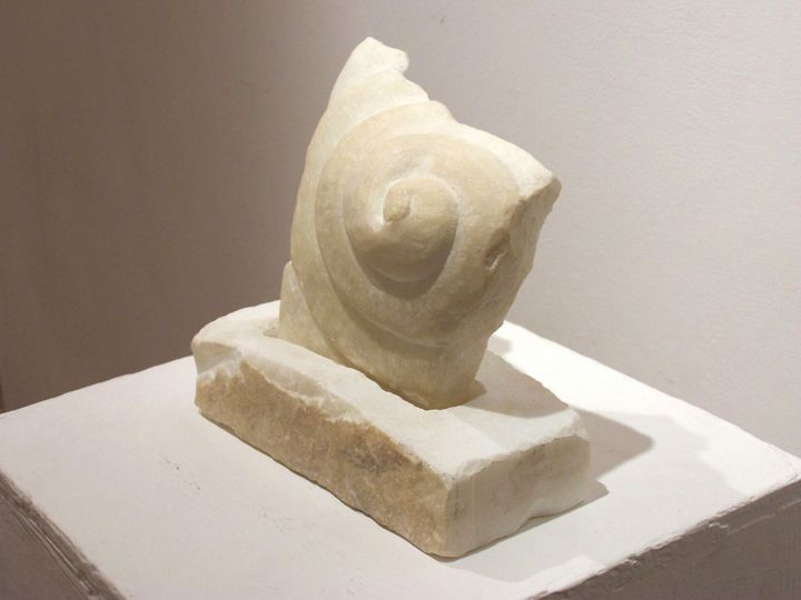 Sculpture titled "Biospiral" by Alejandro Gonzalez Garcia, Original Artwork, Stone