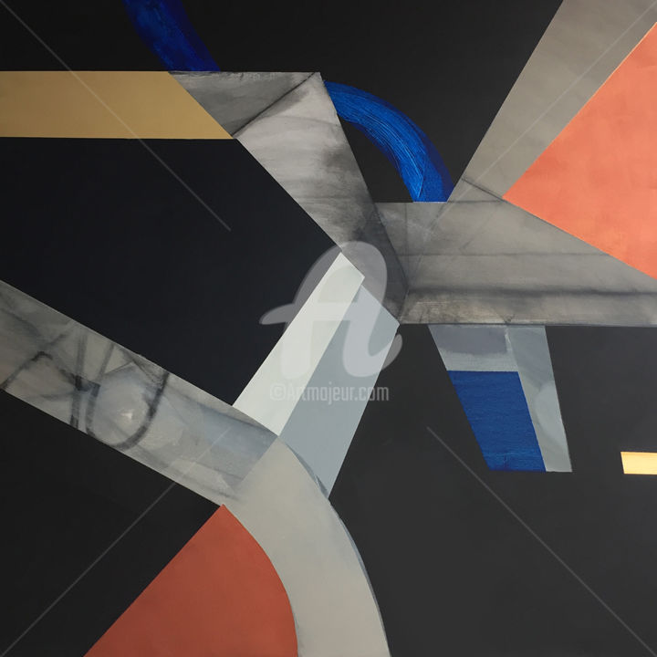 Malerei mit dem Titel "Serie Matrices ‘ava…" von Alejandro Valdés, Original-Kunstwerk, Acryl