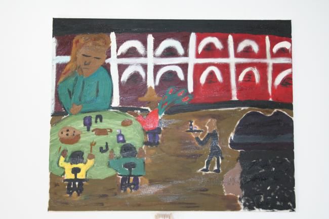 Painting titled "'Superficial'" by Alejandro Dalba, Original Art, Oil
