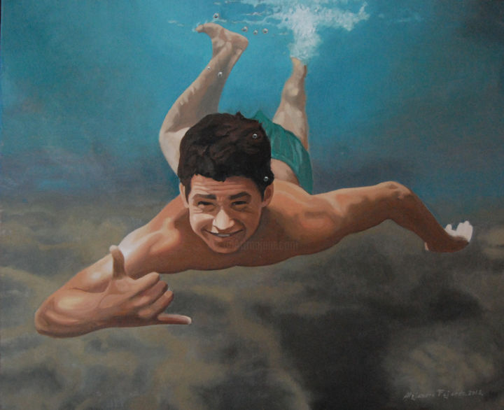 Pintura titulada "margullo.jpg" por Alejandro Fajardo, Obra de arte original