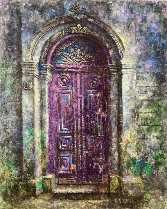 Peinture intitulée "''The forgotten doo…" par Natalieverve, Œuvre d'art originale, Huile
