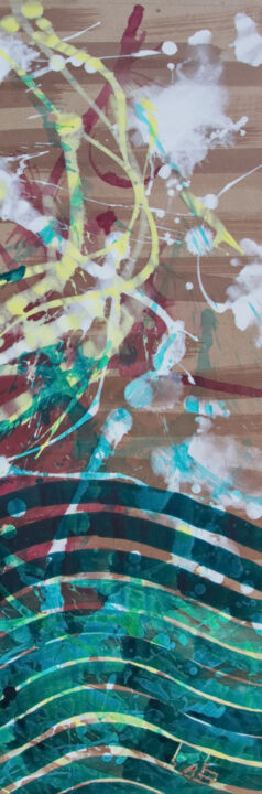 Картина под названием "Nature Storm B" - Aleks Andr, Подлинное произведение искусства, Акрил