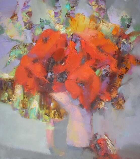 Картина под названием "Импрессия-2" - Александр Федоров, Подлинное произведение искусства, Масло