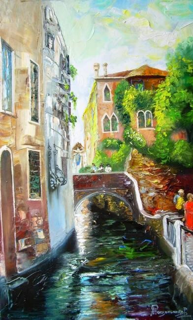 Картина под названием ""Каналы Венеции" 2" - Александр Раскольников, Подлинное произведение искусства