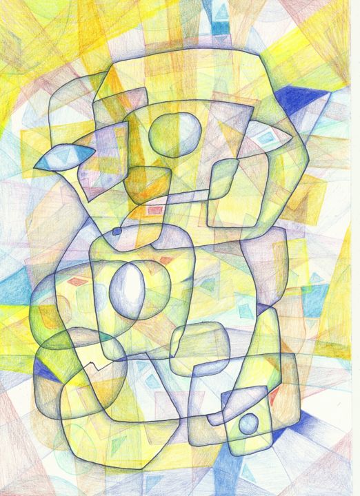 "Kaleidoscope" başlıklı Tablo Александр Глухов tarafından, Orijinal sanat, Mum boya