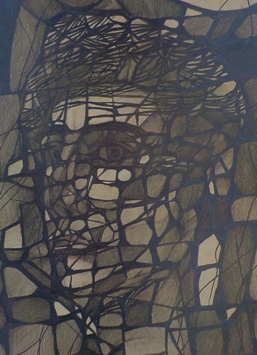 Dessin intitulée "David" par Aleksandr Glukhov, Œuvre d'art originale, Crayon