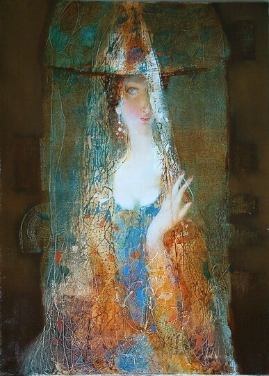 Painting titled "Интерпретация№41(Пи…" by Aleksandr Pavlovets, Original Artwork