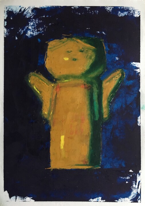 Картина под названием "Angel" - Александр Попдякуник, Подлинное произведение искусства, Масло