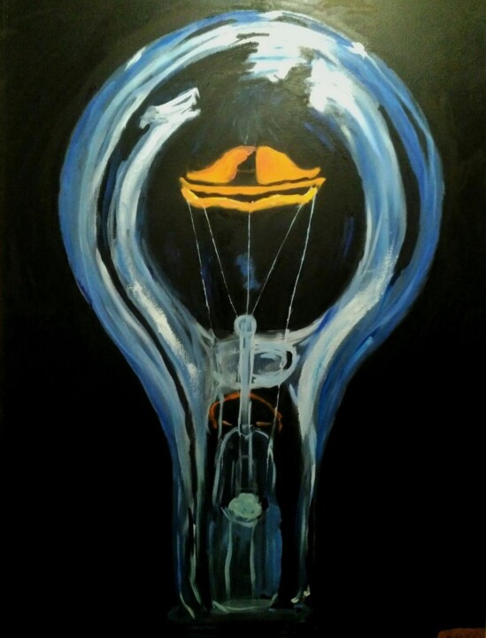 Painting titled "Idea" by Aleksandr Rudenko, Original Artwork, Oil