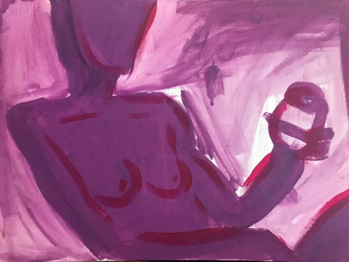 Картина под названием "He/she" - Александра Катаранчук, Подлинное произведение искусства, Масло